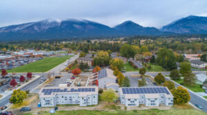 Solar Electricity on Low Income Housing Hamilton Montana